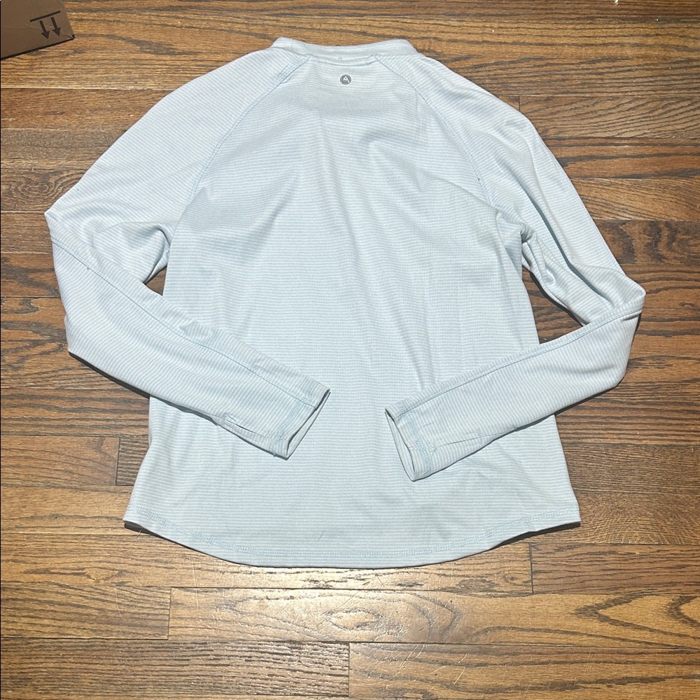 Avalanche Light Blue Quarter-Zip Top Super Soft - Picture 4 of 7